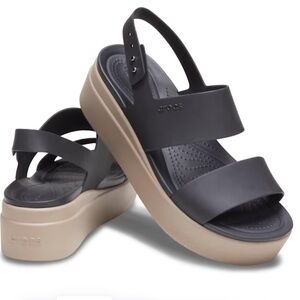 Crocs Brooklyn Low Wedge Mushroom